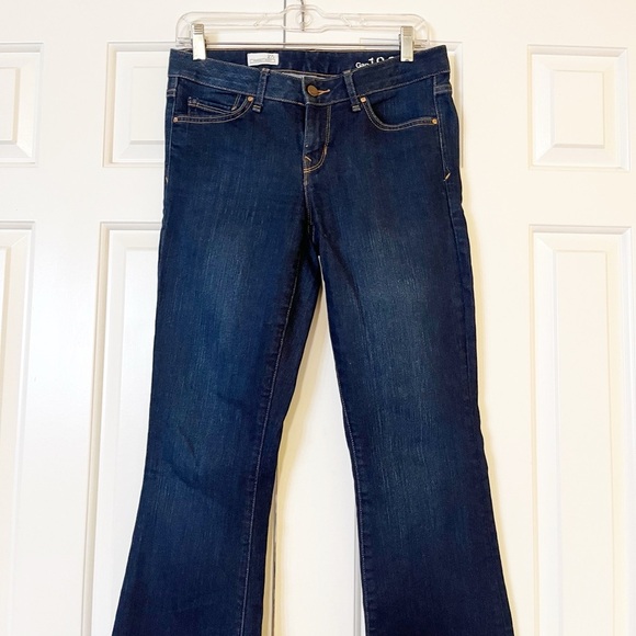 GAP Perfect Boot Low-Rise Dark Wash Denim Jeans Size Women's 27R - Picture 7 of 14
